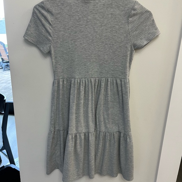 Art Class Ribbed Dress in Heather Gray GIRLS L - Picture 2 of 4